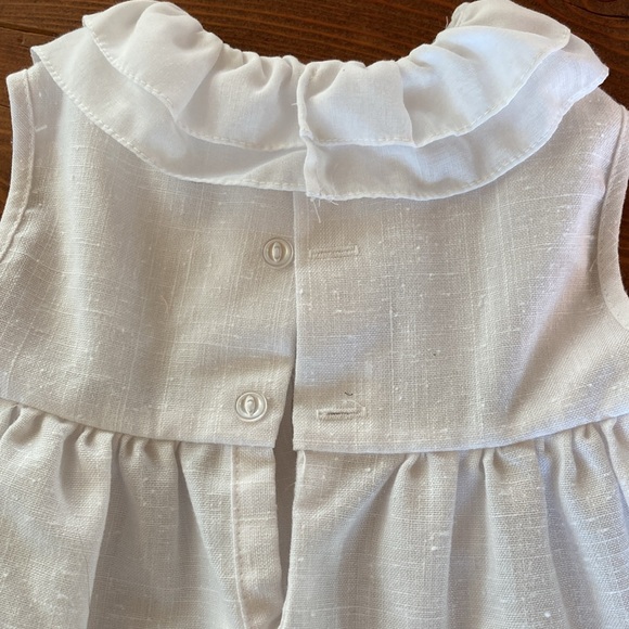 Peaches & Cream 2pc Vintage Baby Dress white washable size 18-24months EUC - Picture 3 of 13